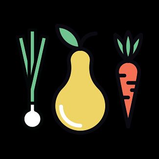 Icon of fruits and vegetables