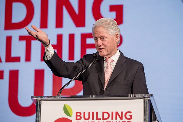 Image of President Bill Clinton, 42nd President of the United States, Founder, the Clinton Foundation, speaking at Partnership for a Healthier America's 2017 Building a Healthier Future Summit. 