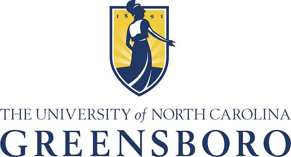 Logo for the University of North Carolina Greensboro, a participant in Partnership for a Healthier America's Healthier Campus Initiative. 