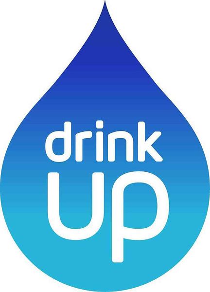 Water drop logo for Partnership for a Healthier America's Drink Up initiative. 