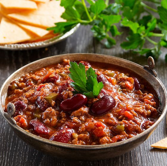Image of Three Bean Chili recipe from Oklahoma State University.