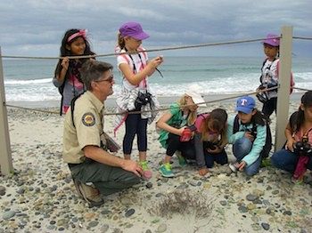 Image of children participating in a OIA and the Outdoor Foundation's program. 