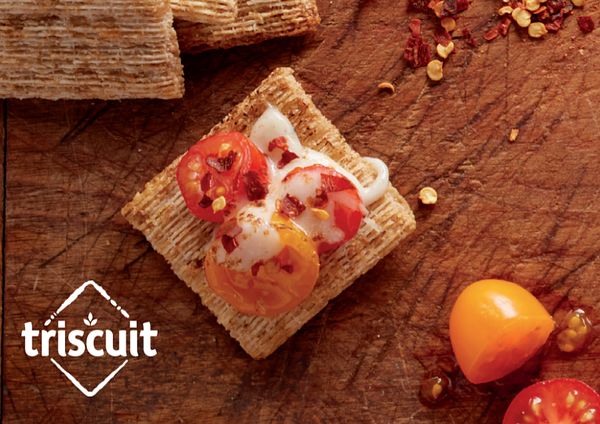 An image of Spicy TRISCUIT Caprese Toppers