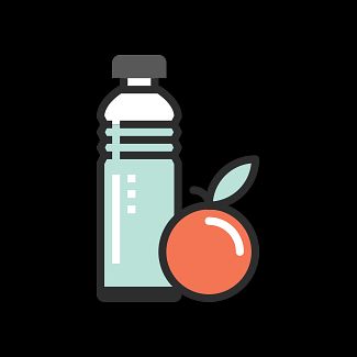 Icon of a water bottle