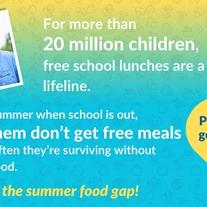 Two thirds of kids who are eligible for free school lunch aren’t getting those free meals in the summer.