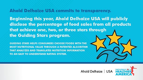 Ahold Delhaize USA announced a partnership with Partnership for a Healthier America to increase healthy choices and healthy options in grocery stores.