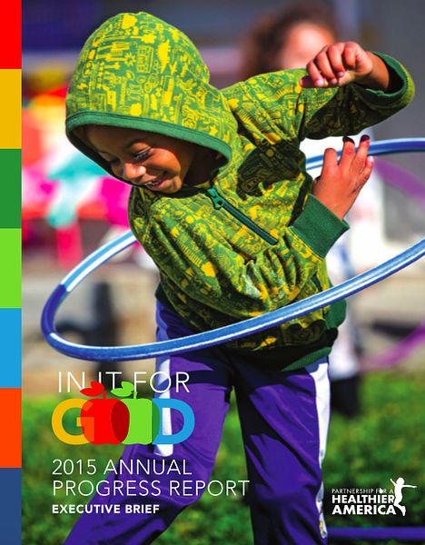 Cover image for Partnership for a Healthier America's 2015 Progress Report.