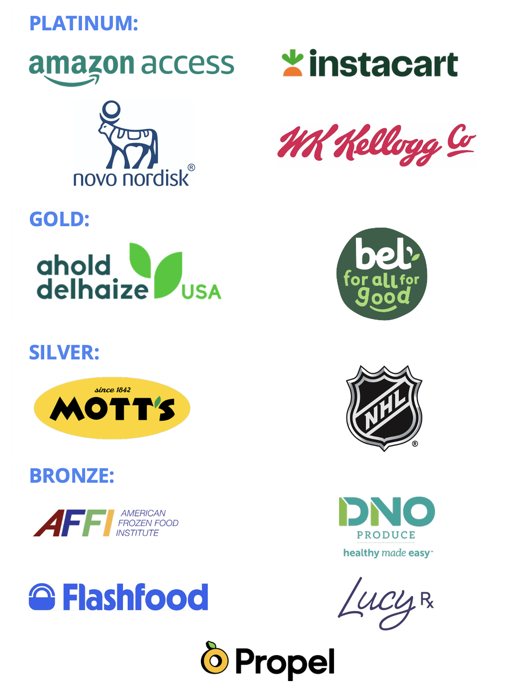 2026 Good Food for All Summit Sponsors