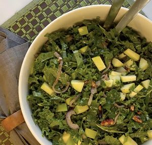 Wilted Kale Salad with Walnuts recipe video