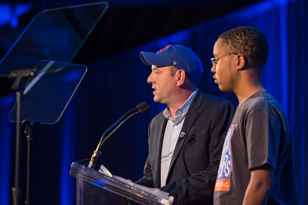 Aaron Dworkin Accepts the PHA Impact Award on behalf of After-School All-Stars at the 2016 PHA Fit to Celebrate Gala.