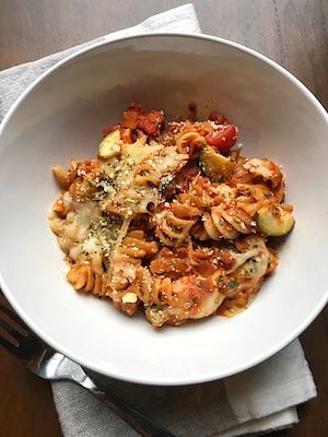 Image of what PHA's dietitian and Partnerships Director, Amaris Bradley, eats for dinner. 