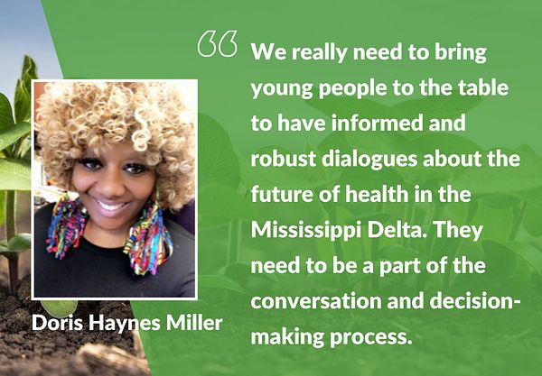 Picture of Doris Haynes Miller with a quote