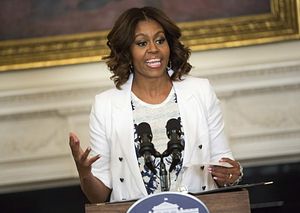 Michelle Obama photo in The Washington Post's coverage of the 2017 Building a Healthier Future Summit. 