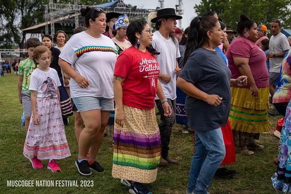 Amy Warne at a Muscogee Nation Festival in 2023