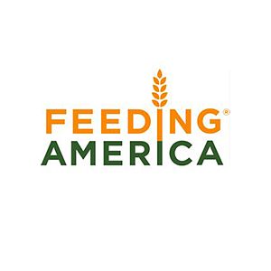 Logo for Feeding America, a Partnership for a Healthier America partner.