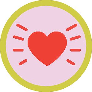 Pass the Love w/ Waffles + Mochi love badge