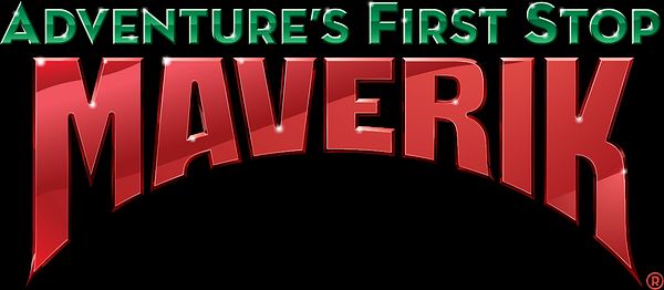 Logo for Maverik convenience stores, a Partnership for a Healthier America partner with a commitment to promote and provide healthier food and beverage items in stores.